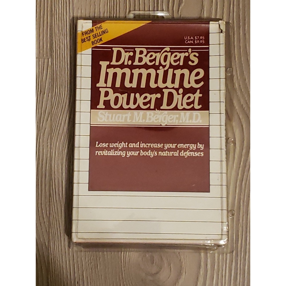 Dr. Bergers Immune Power Diet By Stuart M. Berger audiobook cassette